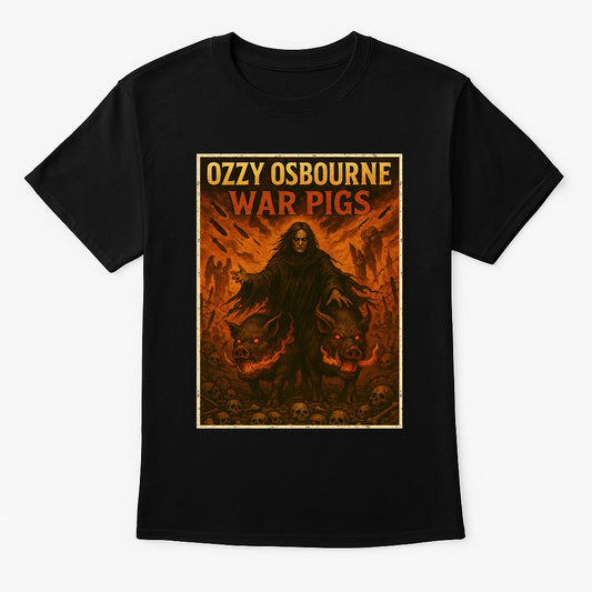 Ozzy Osbourne War Pigs Unisex T-Shirt Classic Heavy Metal Rock Tee