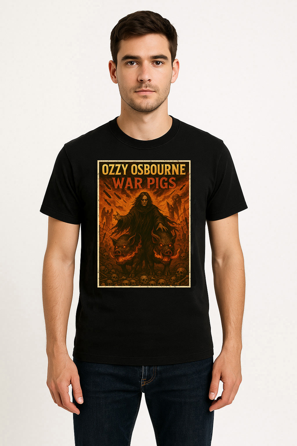 Ozzy Osbourne War Pigs Unisex T-Shirt Classic Heavy Metal Rock Tee