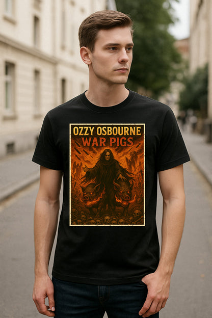 Ozzy Osbourne War Pigs Unisex T-Shirt Classic Heavy Metal Rock Tee