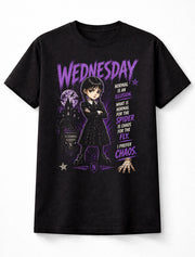 Wednesday Addams Nevermore Academy Gothic Graphic Tee Dark Aesthetic Shirt Unisex Adults & Kids T-Shirt