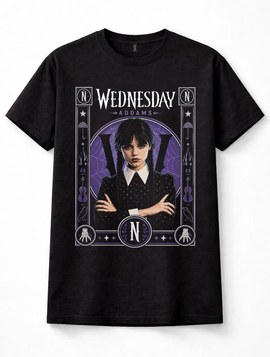 Wednesday Addams Nevermore Academy Gothic Horror TV Unisex T-Shirt