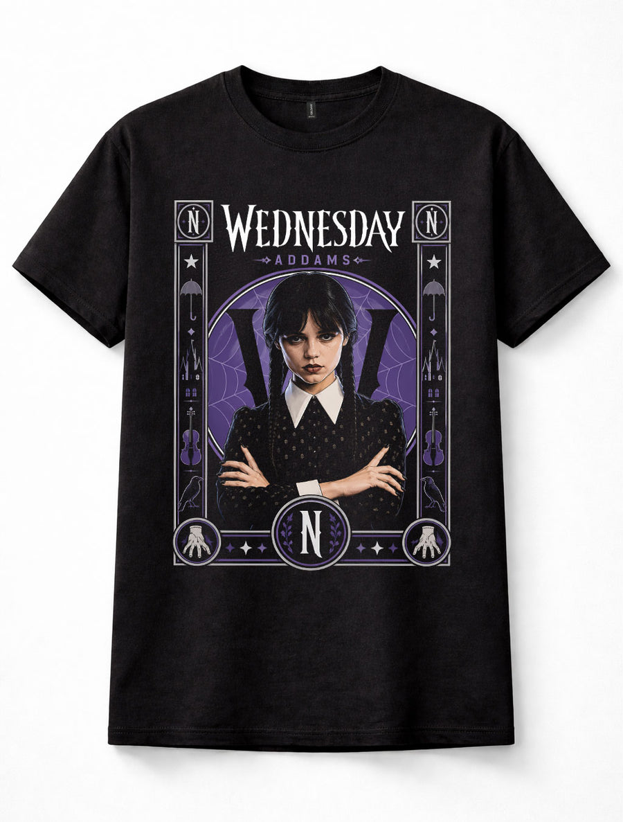 Wednesday Addams Nevermore Academy Gothic Horror TV Unisex T-Shirt