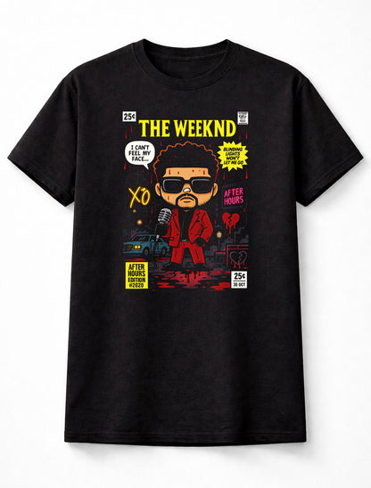 The Weeknd T-Shirt After Hours XO Unisex Black Graphic Tee