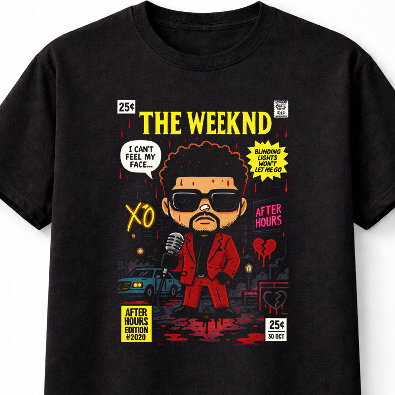 The Weeknd T-Shirt After Hours XO Unisex Black Graphic Tee