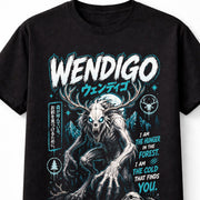 Wendigo Cryptid Horror Monster Gothic Forest Graphic Unisex T-Shirt