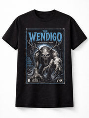 The Wendigo Cryptid Monster Vintage Horror VHS Unisex T-Shirt