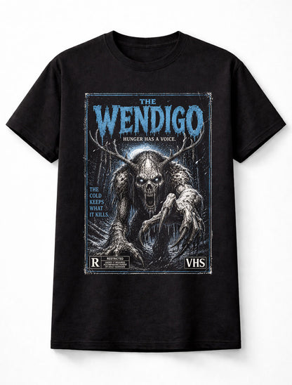 The Wendigo Cryptid Monster Vintage Horror VHS Unisex T-Shirt