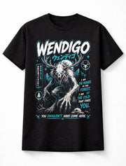 Wendigo Cryptid Horror Monster Gothic Forest Graphic Unisex T-Shirt