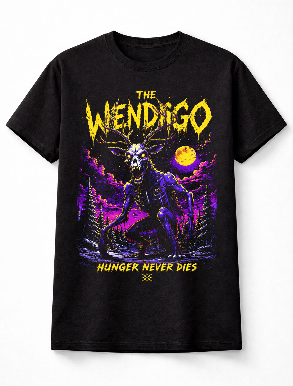 Wendigo Horror Cryptid Monster Gothic Halloween Unisex T-Shirt