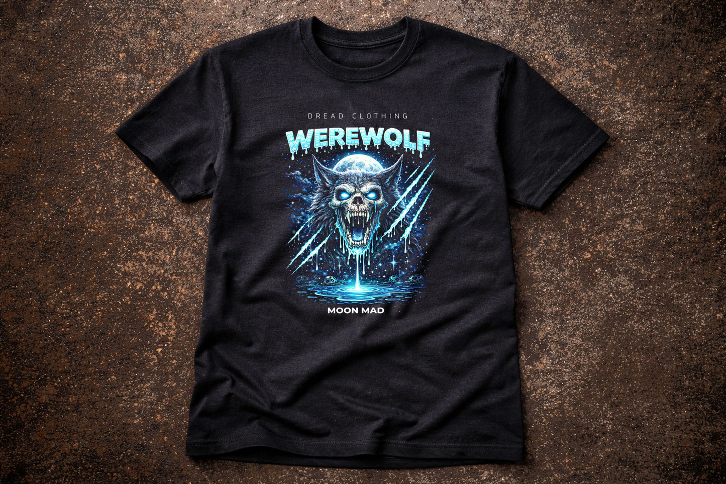 Werewolf Moon Mad Unisex Toxic Gothic Lycan Lunar Horror Graphic T-Shirt