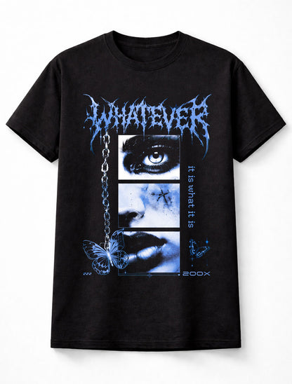 Whatever Butterfly Goth Grunge Y2K Graphic Unisex T-Shirt