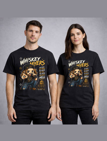 Whiskey Myers Cody Cannon Graphic T-Shirt Southern Rock Country Band Fan Tee Vintage Style Music Shirt Unisex