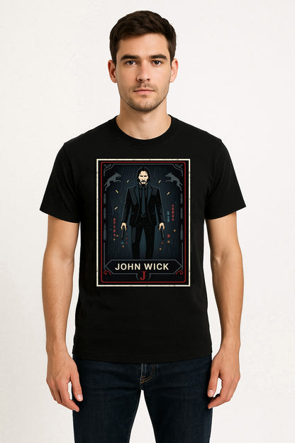 John Wick Retro Action Unisex T-Shirt Assassin Movie Graphic Tee