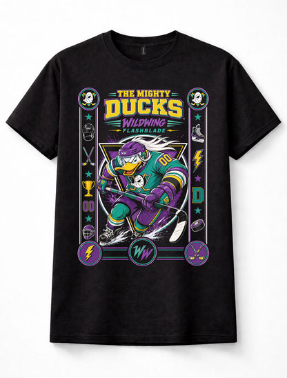 The Mighty Ducks Wildwing Flashblade Cartoon Graphic Unisex T-Shirt