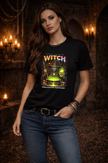 Witch Spellcasting Nightmare Unisex Toxic Gothic Occult Horror T-Shirt