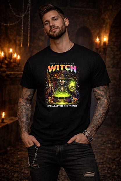 Witch Spellcasting Nightmare Unisex Toxic Gothic Occult Horror T-Shirt