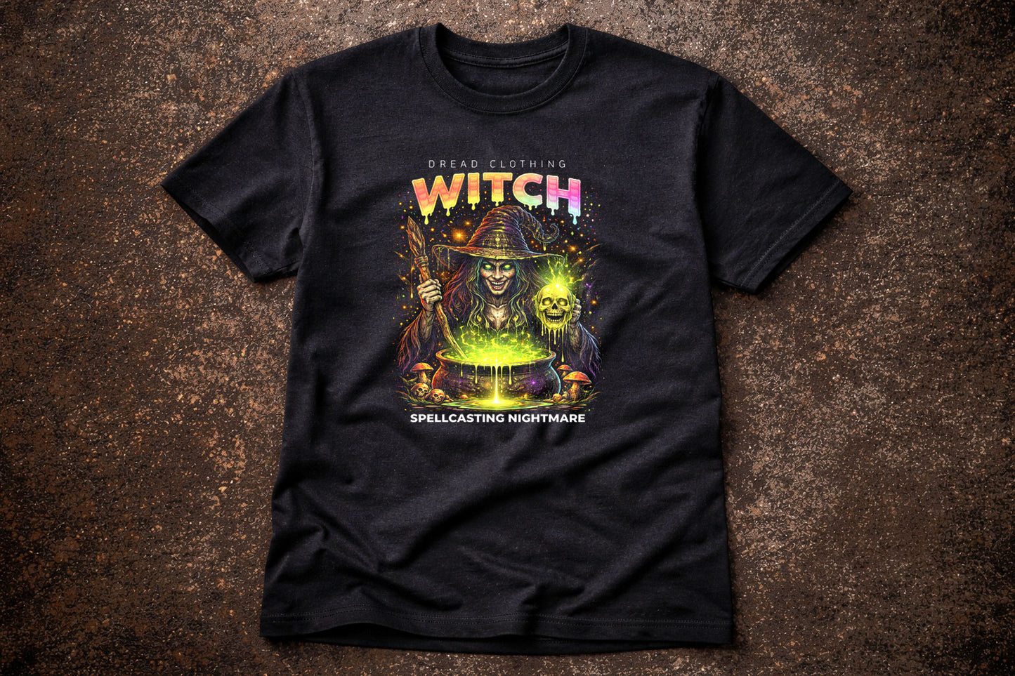 Witch Spellcasting Nightmare Unisex Toxic Gothic Occult Horror T-Shirt
