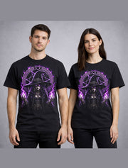 Witch Gothic Occult Moon Magic Pagan Black Unisex T-Shirt