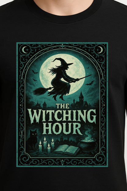 The Witching Hour Unisex T-Shirt – Enchanted Halloween Witch Gothic Spellcaster Tee