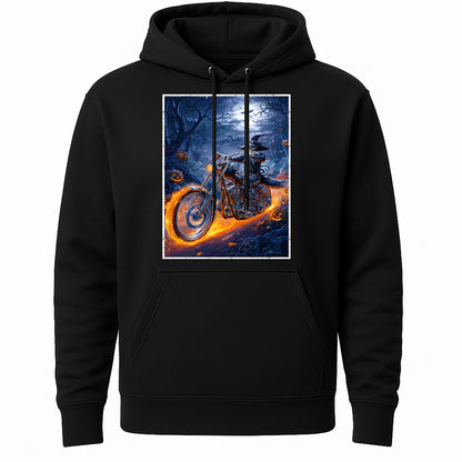 Witch Rider Skeleton Biker Halloween Gothic Horror Alternative Unisex T-Shirt