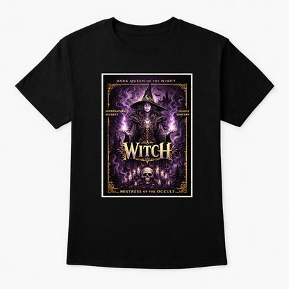 Occult Witch Tarot Art T-Shirt Vintage Magic Tee Unisex Gothic Aesthetic
