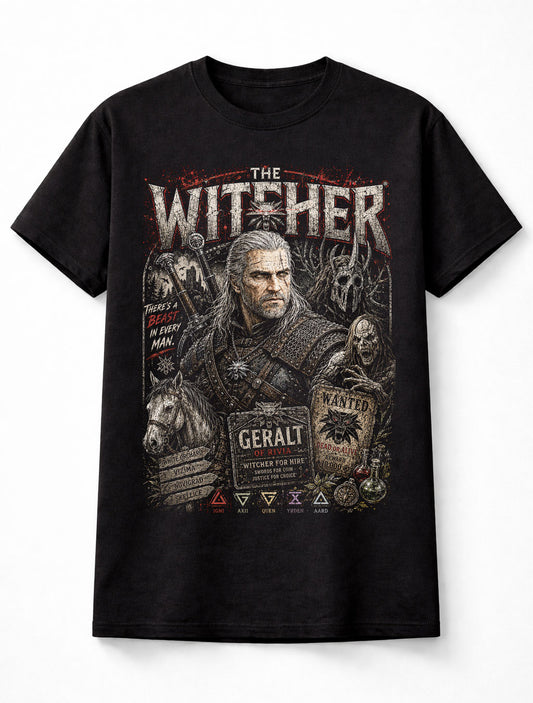The Witcher Geralt of Rivia Fantasy RPG Unisex T-Shirt