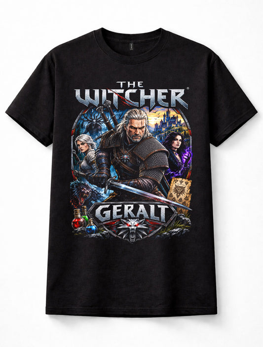 The Witcher Geralt Ciri Yennefer Fantasy RPG Gamer Unisex T-Shirt