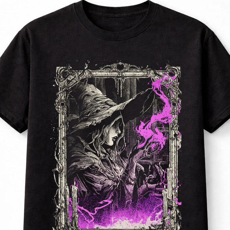 Witch Gothic Sorceress Magic Horror Fantasy Graphic Unisex T-Shirt