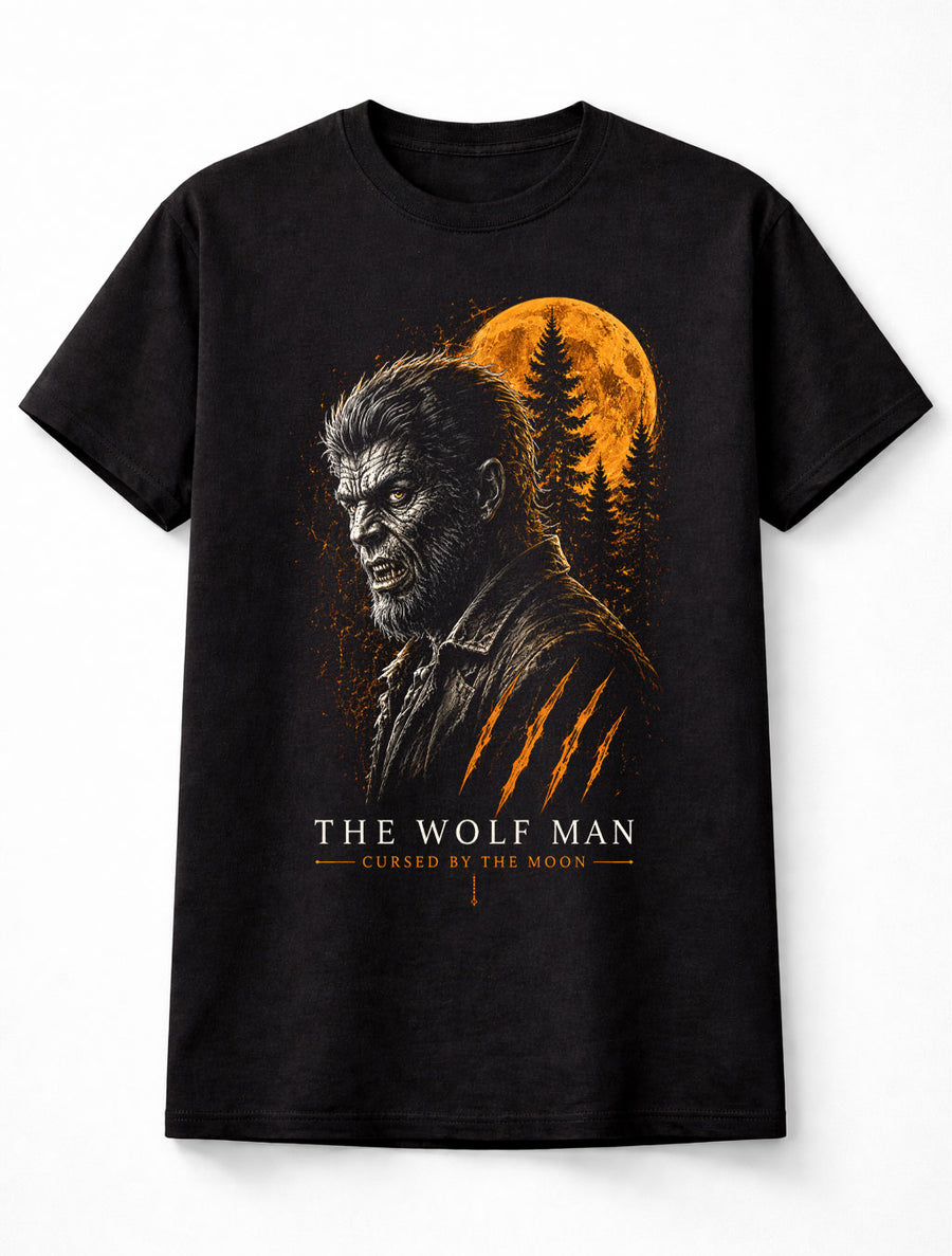 Wolf Man Werewolf Gothic Horror Monster Moon Unisex T-Shirt