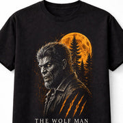 Wolf Man Werewolf Gothic Horror Monster Moon Unisex T-Shirt