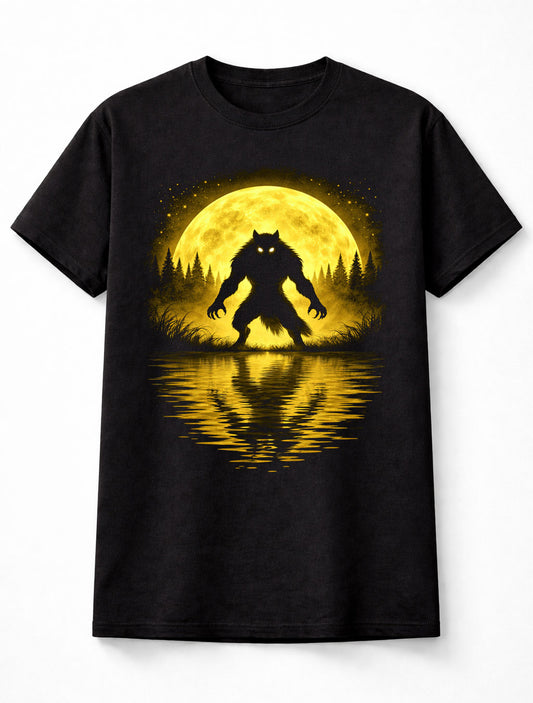 Werewolf Full Moon Horror Monster Halloween Graphic Unisex T-Shirt
