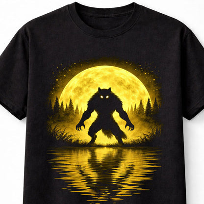 Werewolf Full Moon Horror Monster Halloween Graphic Unisex T-Shirt