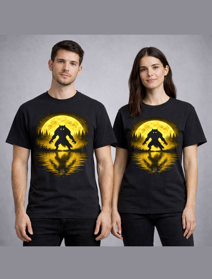 Werewolf Full Moon Horror Monster Halloween Graphic Unisex T-Shirt