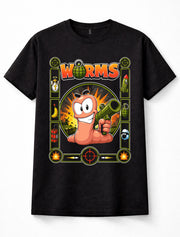 Worms Team17 Retro PC Amiga Artillery Strategy Video Game Unisex T-Shirt
