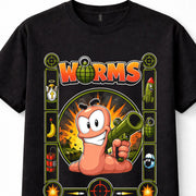 Worms Team17 Retro PC Amiga Artillery Strategy Video Game Unisex T-Shirt