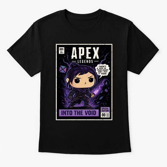 Apex Legends Wraith “Into the Void” Unisex T-Shirt – Retro Voidwalker Hero Graphic Tee