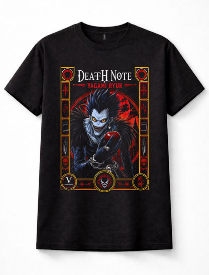 Death Note Ryuk Shinigami Apple Gothic Anime Manga Horror Black Unisex T-Shirt