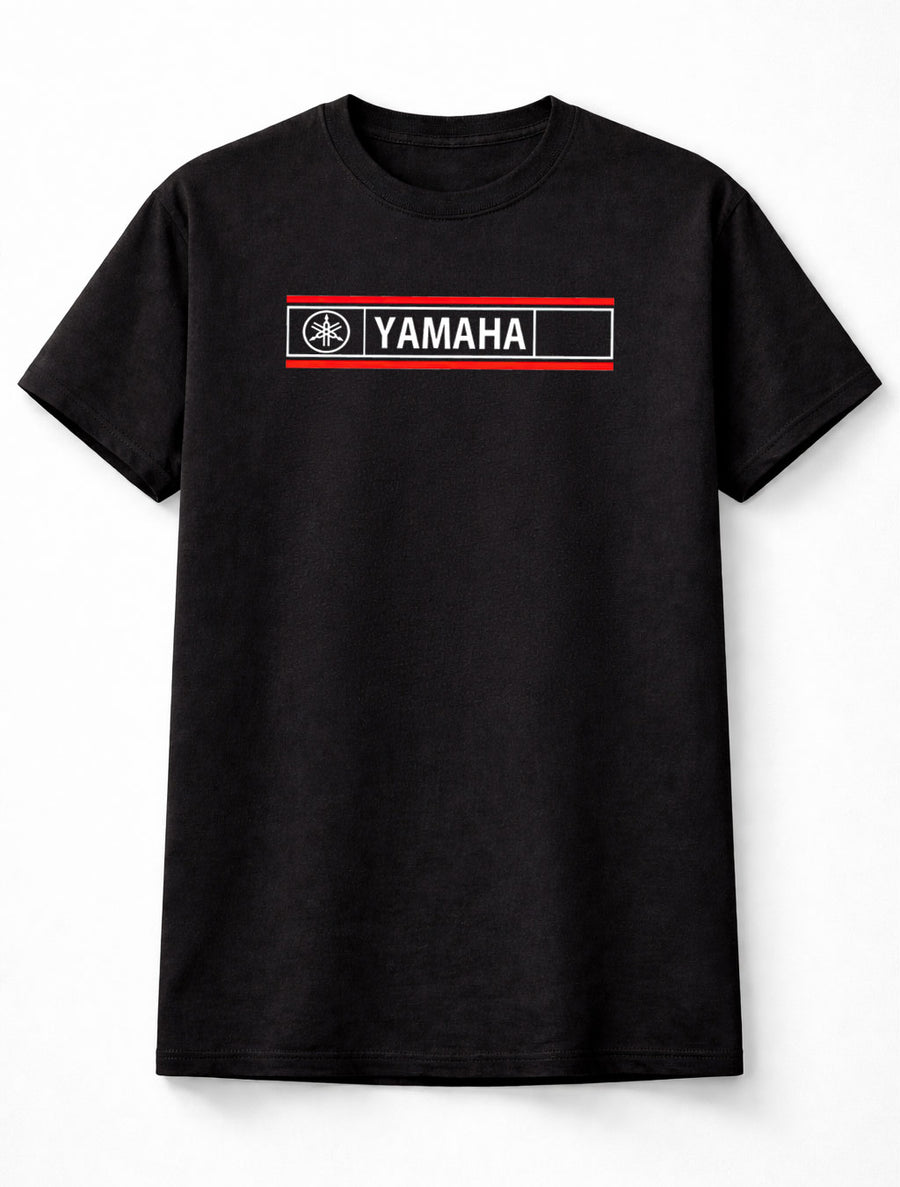 Yamaha Logo Graphic Unisex Motorcycle Racing Black T-Shirt