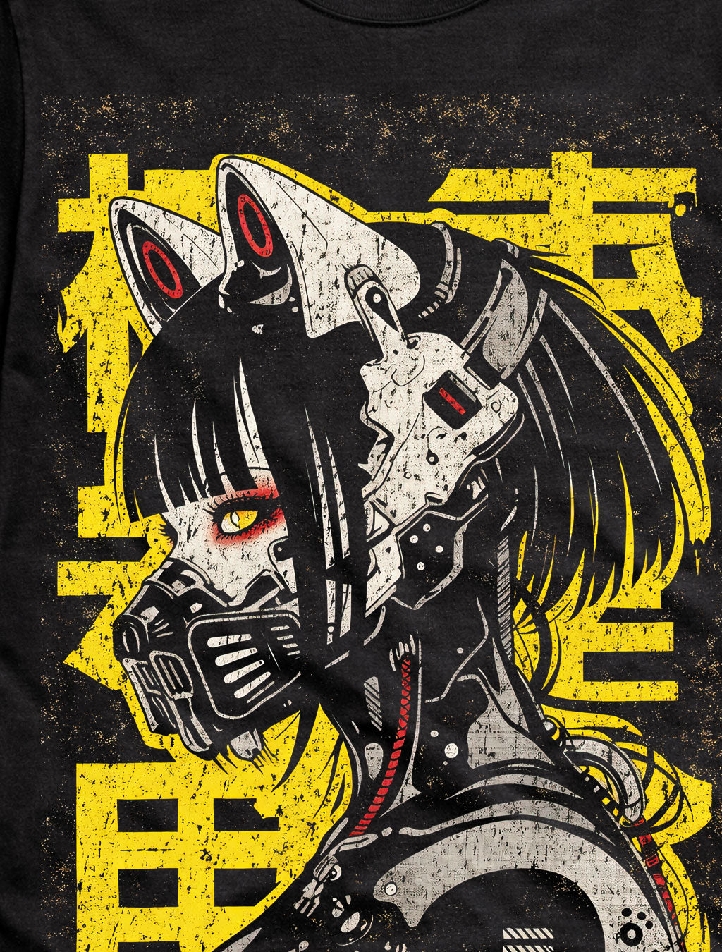 Gask Mask Rabbit Japanese Cyberpunk Y2K Retro Techwear Manga Anime  Adults & Kids Unisex T-Shirt