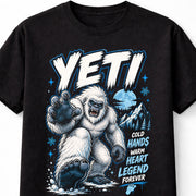 Yeti Abominable Snowman Cryptid Winter Legend Graphic Unisex T-Shirt