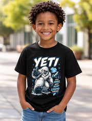 Yeti Abominable Snowman Cryptid Winter Legend Graphic Unisex T-Shirt