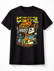 Tokyo Yokai Parade Graphic Unisex T Shirt Japanese Monster Art Adults & Kids Unisex T-Shirt