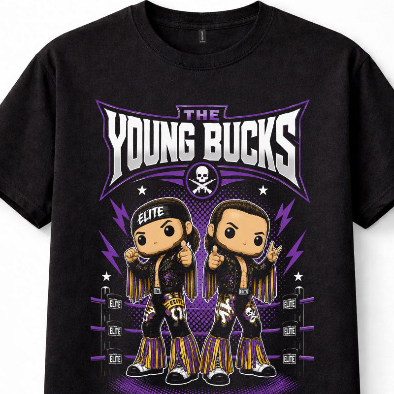 Young Bucks AEW Matt Nick Jackson Elite Tag Team Wrestling Pop Unisex T-Shirt