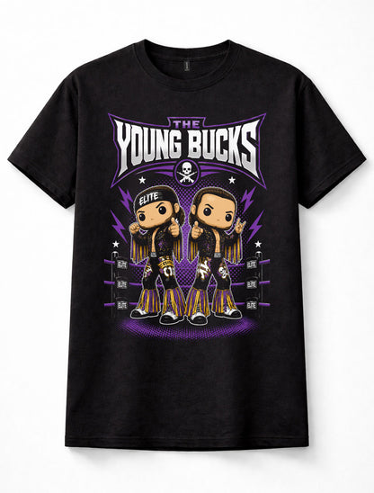 Young Bucks AEW Matt Nick Jackson Elite Tag Team Wrestling Pop Unisex T-Shirt