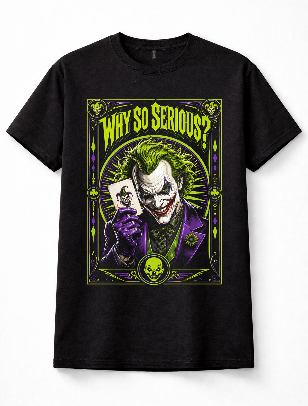 Batman Joker Why So Serious DC Comics Villain Graphic Unisex T-Shirt