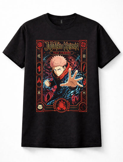 Jujutsu Kaisen Yuji Itadori Sukuna Cursed Energy Anime Manga Unisex T-Shirt