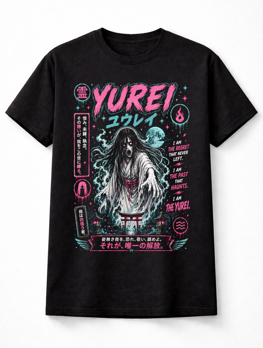 Yurei Japanese Spirit Ghost Horror Anime Graphic Unisex T-Shirt