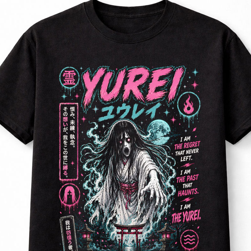 Yurei Japanese Spirit Ghost Horror Anime Graphic Unisex T-Shirt