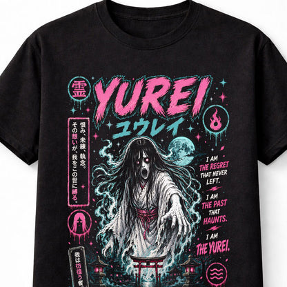 Yurei Japanese Spirit Ghost Horror Anime Graphic Unisex T-Shirt