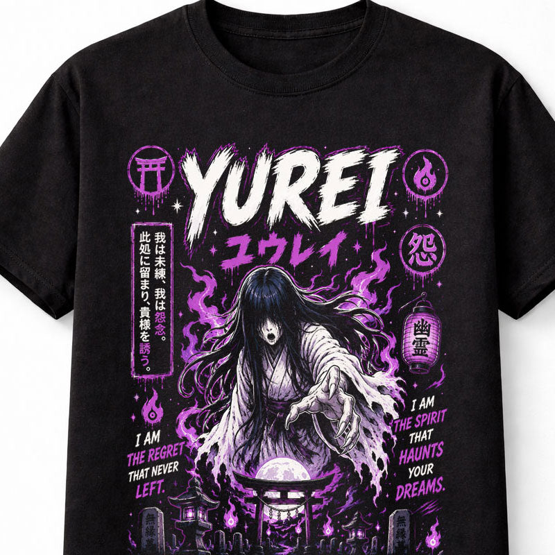 Yurei Japanese Ghost Horror Anime Gothic Graphic Unisex T-Shirt